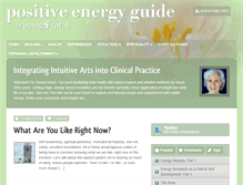 Tablet Screenshot of positiveenergyguide.com